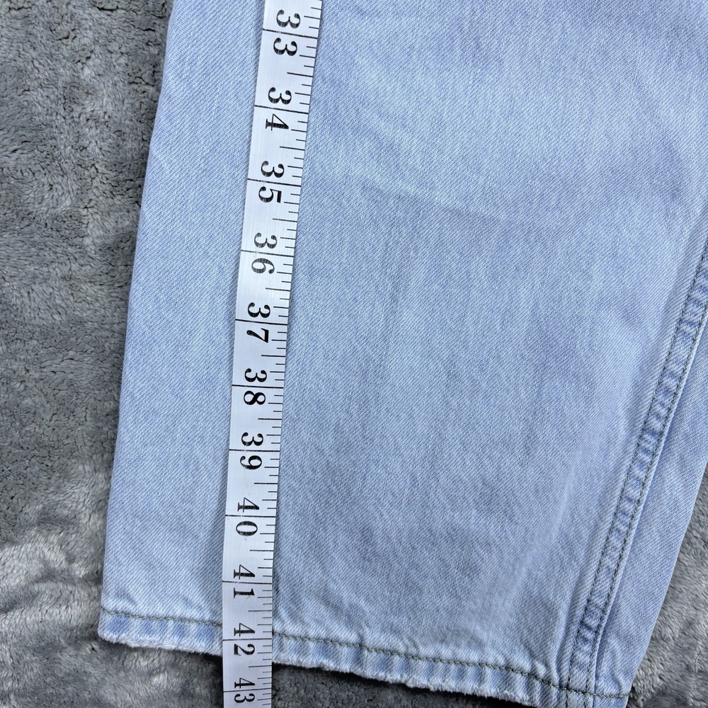 Levis Womens Jeans Low Pro Straight Distressed High Rise Y2K Light Wash Size 32 - Picture 11 of 16